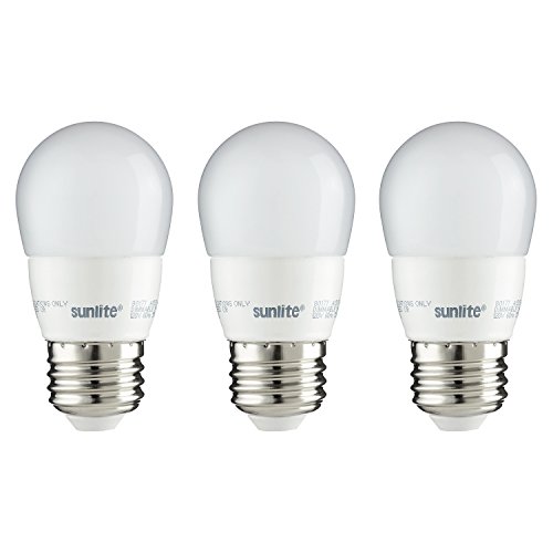 Sunlite A15/Led/5W/D/Fr/30K/Cd/3Pk Dimmable 3000K Medium Base Warm White Led Appliance A15 5W Light Bulb (3 Pack), Frosted #TOP17