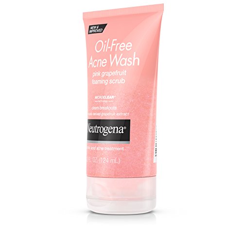 Neutrogena Oil-Free Acne Wash Pink Grapefruit Foaming Scrub, 4.2 Fl Oz #TOP5