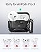 ESR for AirPods Pro 3 Case (2025), Compatible with Airpods Pro 3rd Generation Case (USB-C Cable), Effortless MagSafe, Drop-Proof Lock, Easy Open, Cyber Series, Black