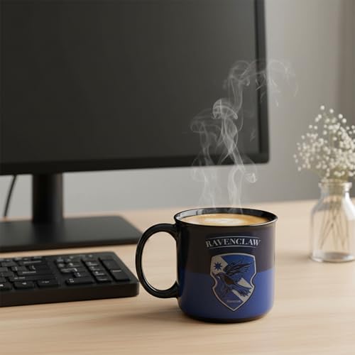Image of Premium Coffee Mug for Office & Home | Harry Potter Ceramic Coffee Mug | 3 x 3.5 Inch Coffee Cup | Stylish Gift for Book & Movie Fans | Hot & Cold Beverage Cup 300ml (Blue-Black)