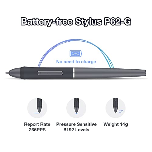 Drawing Tablet Artisul A801 Graphics Tablet 9 Inch Art Tablet With 8192 Pressure Battery-Free Pen, 4 Hot Keys, Compatible With Windows, Macos & Android Mobile, Perfect For Osu, Animation, Art Design #TOP2