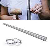 Anillo ensanchador Expansor de anillo, acero inoxidable Ampliador de anillo Varilla Mandril Sizer Tool Fabricación profesional de joyas y formación de anillos Herramientas de reparación de metales