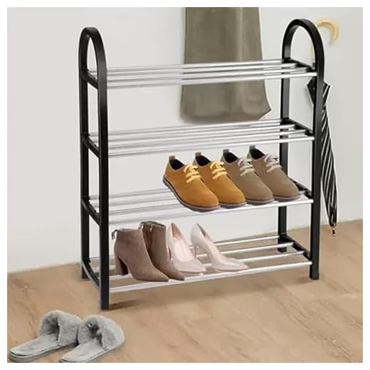 Sapateira Organizador Porta Sapatos 8 Pares 4 Andares Para Quarto Hall de Entrada Multiuso Livros Tênis