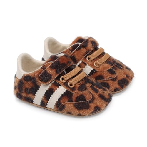 Image of Baby Boys Girls Sneakers Toddler Non-Slip Soft Rubber Sole First Walking Shoes Infant Newborn Crib Dress Shoes