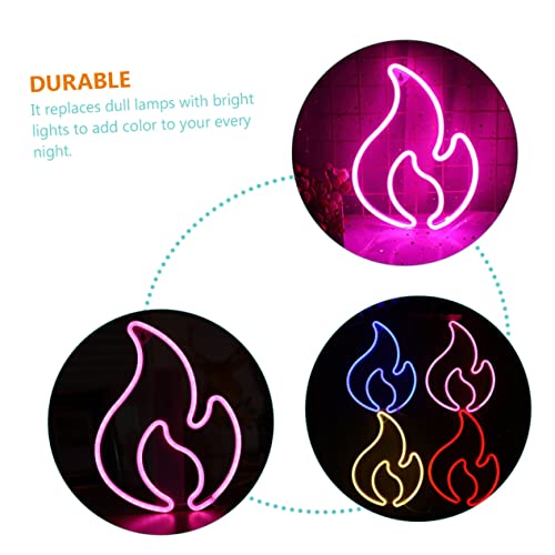 Buying Guide Veemoon 2pcs LED Flame Neon LED Neon Decorative Lights Lumin...