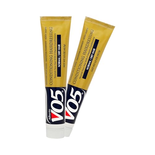 Alberto VO5 Conditioning Hairdressing - Normal to Dry Hair - Hair Conditioner Smooths Frizz and Enhances Color Vibrancy - 1.5 oz - Pack of 2