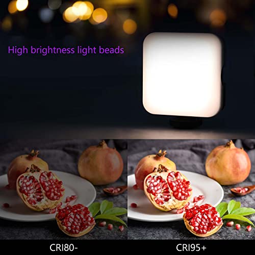 Image of Camera Light, ARTCISE LED Video Light with 2000mAh Rechargeable Battery 2500-6500K with Cold Shoe Mount for Sony, Nikon, Canon DSLR Camera and Vlogging, YouTube