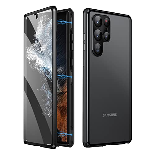 Coque Samsung S23 Plus pare-chocs aluminium et verre double face premium