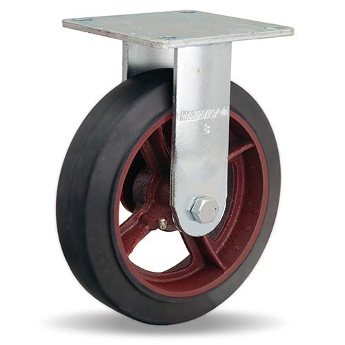 Hamilton (R-MS-8R) 8" Mold on Rubber Medium Duty Rigid Caster