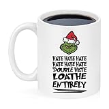 OttoRiven101 - Grinch Christmas Mug, Dr. Seuss Quotes, 11oz Ceramic Coffee Mug/Tea Cup, High Gloss