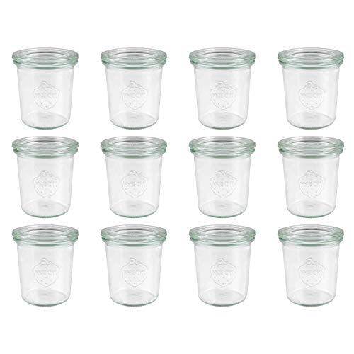 Weck Mini-Sturzglas 140 ml ohne Ringe und Klammern 12 stücke