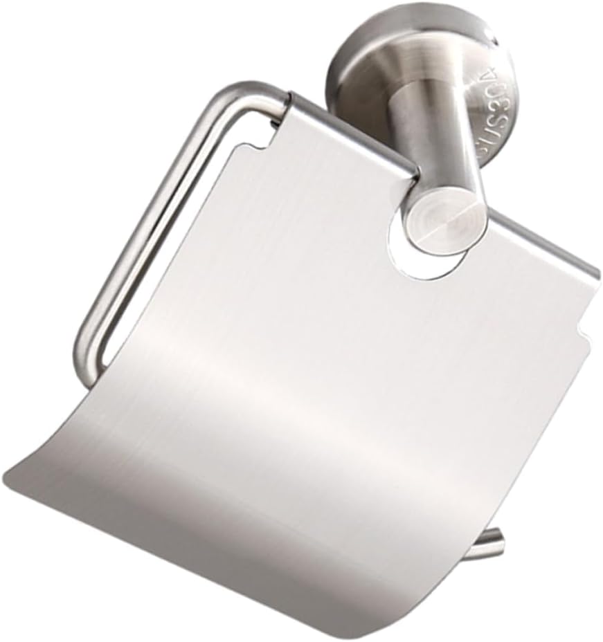 Stainless Steel Wall - Mounted Toilet Paper Holder, Chic Bathroom & RV Storage Solution