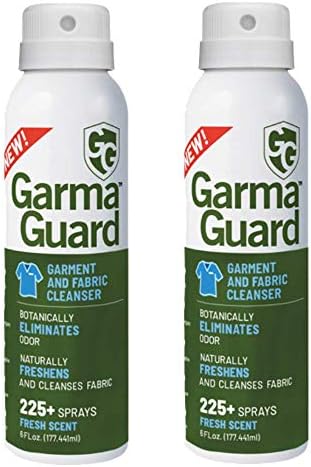 Garma Guard Clothing Spray - On-The-Go Shoe Deodorizer Spray- Botanically Addresses Contact with Odor - Fabric Refresher Spray For Clothes, Shoe Spray (2 Pack)