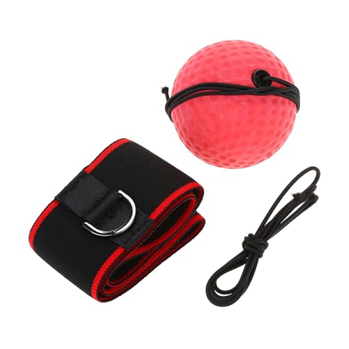 Bola de Cabeça de Boxe para Treinamento de Velocidade Com Faixa de Cabeça Ajustável e Elástica, Bola