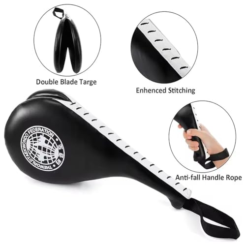 Taekwondo Kick-Pads,Taekwondo Handpratze,Taekwondo Pratzen,Trainingspads für Karate,Doppel-Kick-Pads,Doppelschicht-Design,Wird für Karate,Boxen und Taekwondo -Training verwendet