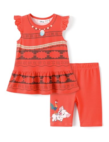 Image of Disney Minnie Mouse Frozen Princess Marvel Toddler Girls Clothes Long Sleeve Sweatshirt + Leggings 2pcs Outfits Set 2-6Y