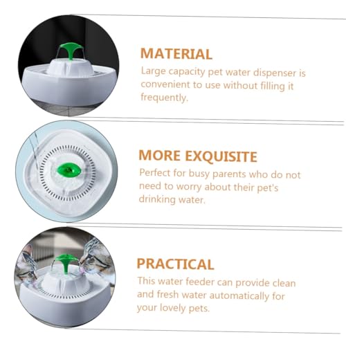 Fuente automática para agua de gato GANAZONO blanca miniatura 3