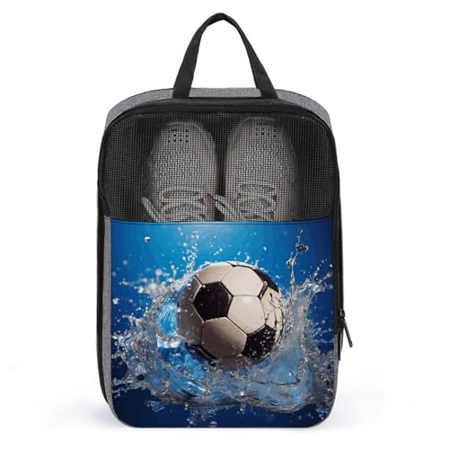 Sac à chaussures gris élégant et sac de rangement suspendu pour serviette de bain