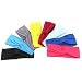8pcs Wrap Headband Women Elastic Turban Head Cross Twisted Hair Band Headband for Hair Styling (Yellow + Blue + Black + Light Grey + Wine Red + Rose Red + Lake Blue + Light Blue)