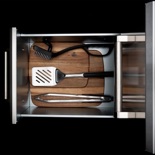 Image of SPIRE Vertical Built-in Triple Drawers, Stainless Steel, Universal Mount