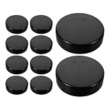 DIYEAH 10pcs Small Round Matte Ink Well Set with Lid, Traditional Chinese Calligraphy Ink Stone Tray