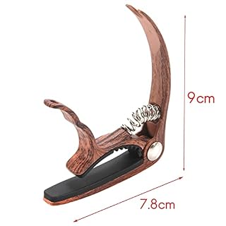1 PCS Guitar Capo & 1 Set Pont De Guitare Plaqué Or Guitare électrique Pont – Image 4