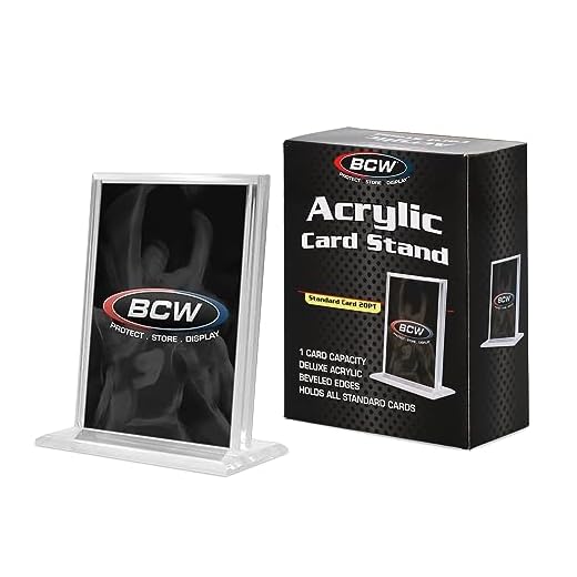 BCW 1-ACS-V Acrylic Card Stand - Vertical