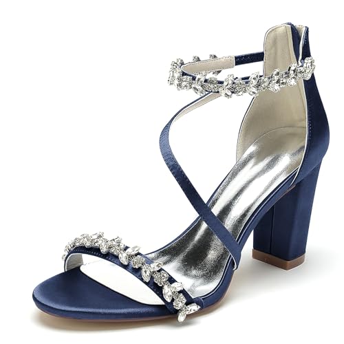 Sandales de mariée à talons hauts marine pointure 43 FGRID escarpins de mariage