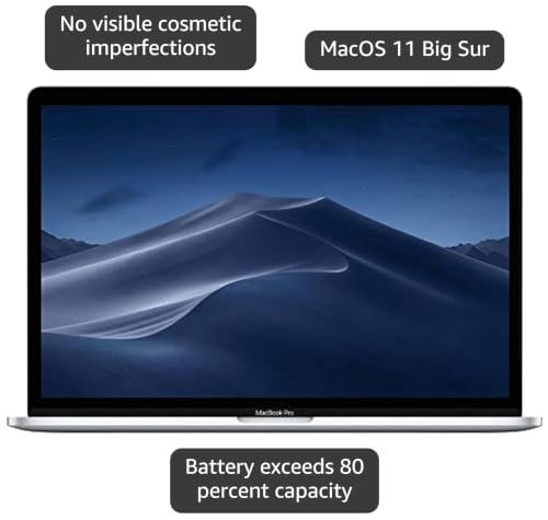 Image of Apple 2019 MacBook Pro with 2.6GHz Intel Core i7 (15 inch, 32GB RAM, 512GB SSD) Silver (Renewed)