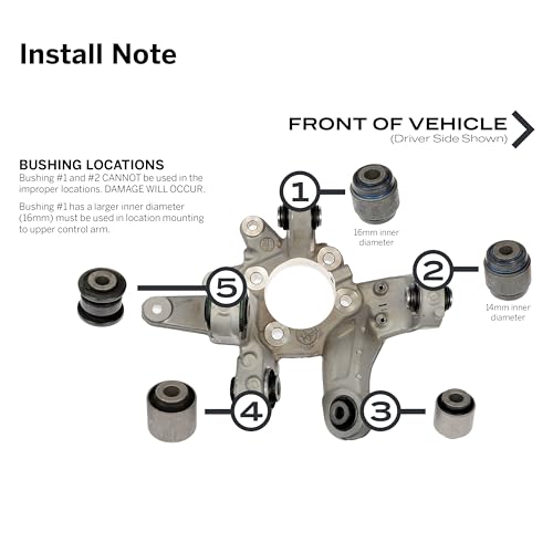 Dorman 523-318 Rear Suspension Knuckle Bushing Kit Compatible with Select Ford Models (OE FIX) by Dorman - Image 2