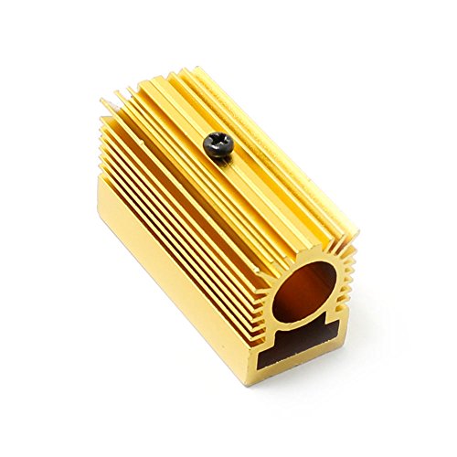 Generic Radiatore in Alluminio dissipatore 20 x 27 x 50 mm per modulo Laser 12 mm Dorato