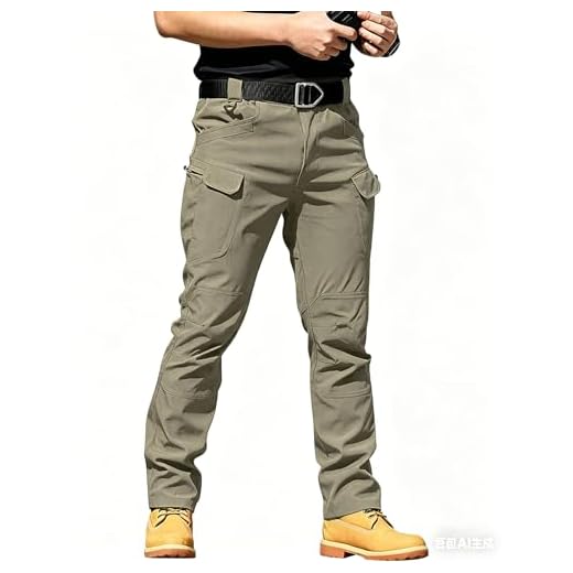 DUOLUVA Pantalon Militaire Homme Tactique Pants Mens Cargo (X7) Kaki M