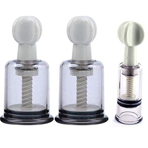 Plastic 2 Pcs Breast Massage Pump Twist Nipple Massage Cupping Breast Massage Suction Tools