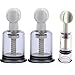 Plastic 2 Pcs Breast Massage Pump Twist Nipple Massage Cupping Breast Massage Suction Tools