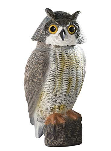 Wind-Wackel-Eule für Balkon Terrasse und Garten 40cm zum abschrecken Cover