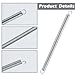 6 Pcs Extension Spring, 3/8 x 6-1/2 Inch Stainless Steel Tension Springs with Hook Ends, 0.047 Inch Construction Extension Springs for Machinery Repair Industrial