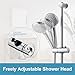 OFFO Shower Slide Bar, 40 in Slide Bar with Adjustable Handheld Shower Head Holder for Bathroom Wall Mounted, Chrome Finish