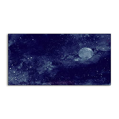 Tableau acrylique 120x60cm Cosmos abstraction pour décoration murale de salon