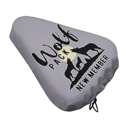 Wolf Pack New Member Funny Bike Seat Cover Adjustable Bicycle Cushion Saddle Sun Rain Dust Cover Outdoor Travel