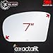 exactafit 8138L Driver Side Mirror Glass Replacement Repair Compatible With 2001-2007 Mercedes Benz C230 C240 C280 C320 C350 C32 C55, 2003-2009 E280 E320 E350 E500 E550 E55 E63 AMG