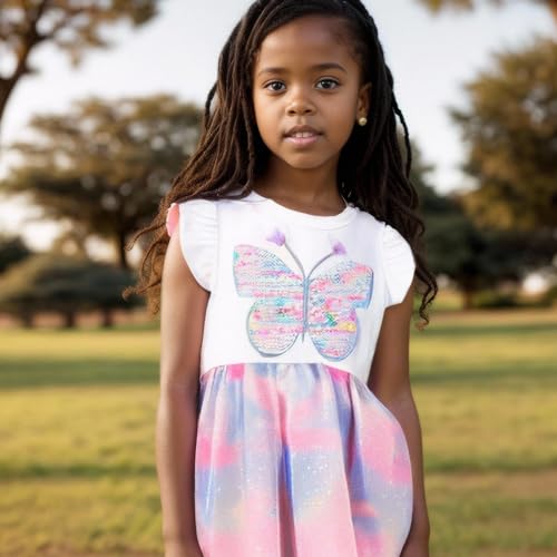 Image of Toddler Girls Tutu Dresses Cute Casual Short Sleeve Dress for Summer Daily Home School Party 2-8T