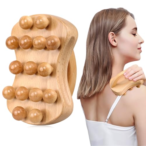 ONUEMP Anti Cellulite Massager Brush, Wood Therapy Massage Tools Lymphatic Drainage Massager, Maderoterapia Kit Colombiana Pressure Point Fascia Massage Tools for Deep Tissue, Body Shaping