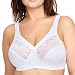 Glamorise Women's MagicLift Full Figure Minimizer Support Bra, White, 44DD