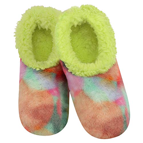 Image of Snoozies Slipper Socks Furry - Cozy, Foldable Slippers for Women, Non Slip Socks for Travel & Indoors