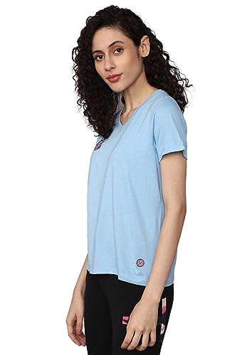 Image of Allen Solly Women Cotton Regular Fit T-Shirts