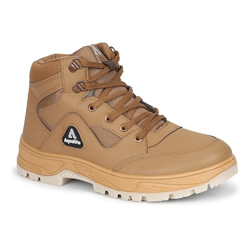 Image of Aqualite Premium ATR-102 Trekking Boot Shoes with Lace-Up, Lightweight & Comfort Insole for Men