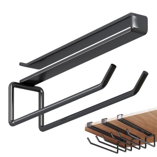 Generico Portabicchieri Da Vino Sotto- Scolabicchieri Metallico Senza Fori Sotto per Asciugatura ed Esposizione | Organizzatore Con Ganci Per Calici Da Vino - Per Bar Cantina Cucina Sala Da Pranzo