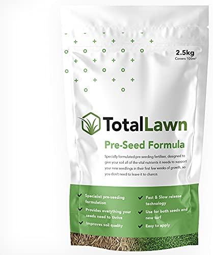 Total Lawn | Pre-seed and Turf fertiliser | Fast Acting Fertiliser for New Lawn, Quick to Establish |Specifically for new seed establishment and pre-turfing. 1-2mm Granules - 100m2