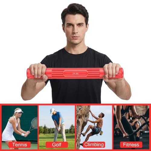 Image of Proberos Twist Resistance FlexBar Hand and Forearm Strengthener Wrist Forearm Exercise Equipment for Pain Relief Rehab Fitness and Travel Use