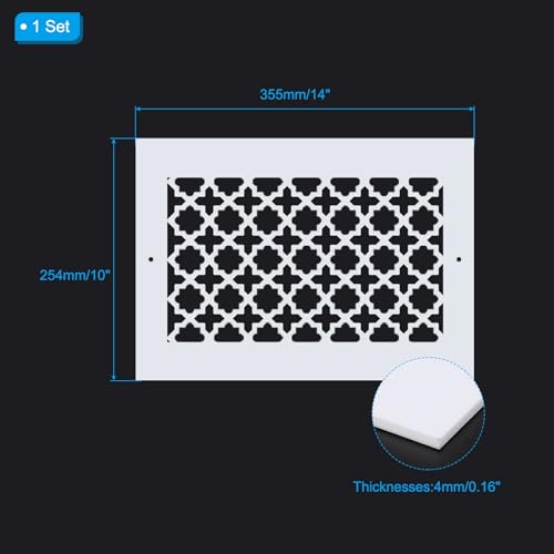 Grille de ventilation 29,2 x 19,1 cm pour remplacer un cache conduit abîmé - 3